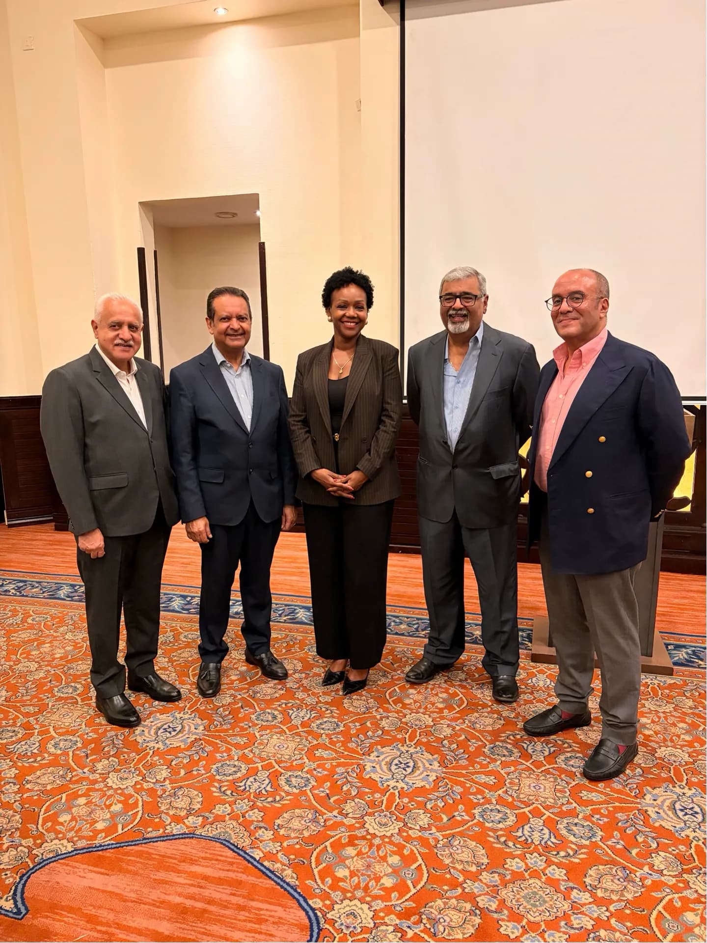 Board meeting with senior executives