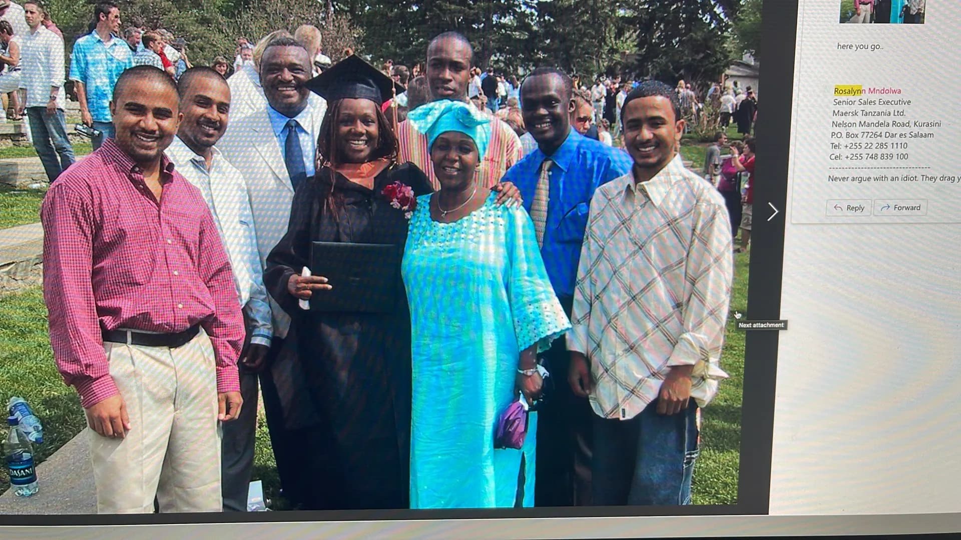 Graduation day with family