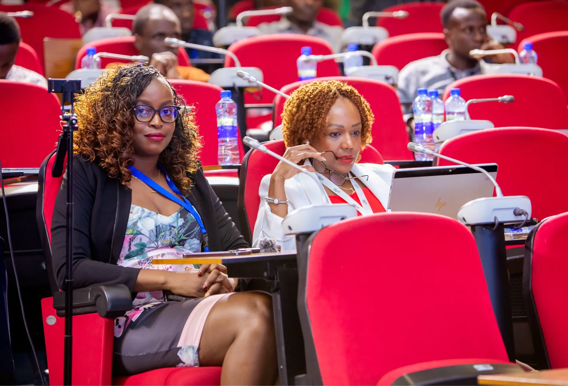 Lucy Tomeka at a conference in Dar es Salaam